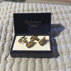 Signature cufflinks